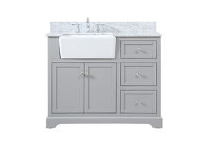 Elegant Lighting - VF60242GR-BS - Single Bathroom Vanity - Franklin - Grey