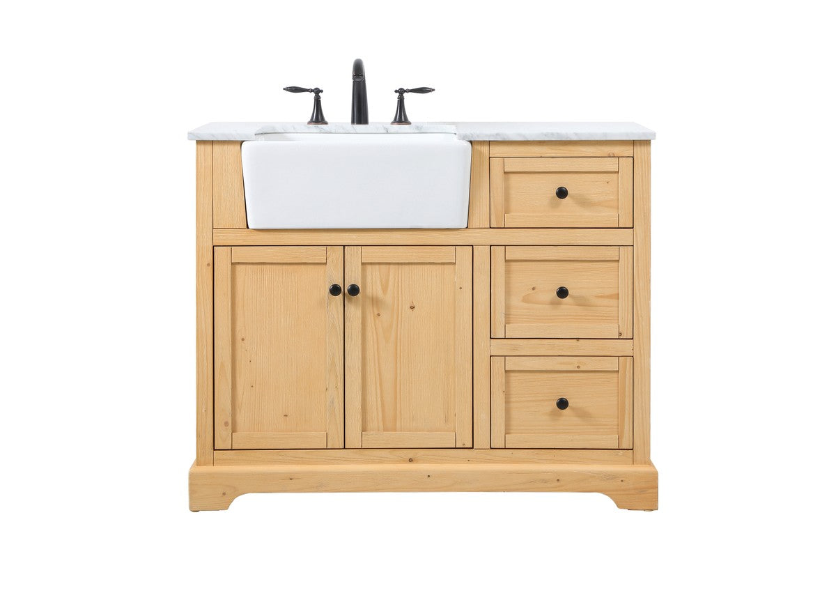 Elegant Lighting - VF60242NW - Single Bathroom Vanity - Franklin - Natural Wood