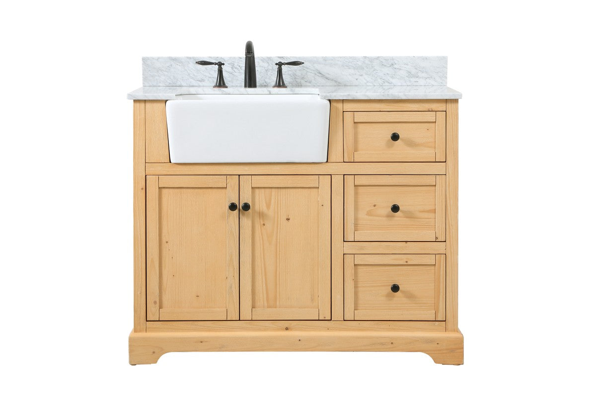 Elegant Lighting - VF60242NW-BS - Single Bathroom Vanity - Franklin - Natural Wood