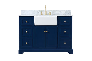 Elegant Lighting - VF60248BL-BS - Single Bathroom Vanity - Franklin - Blue