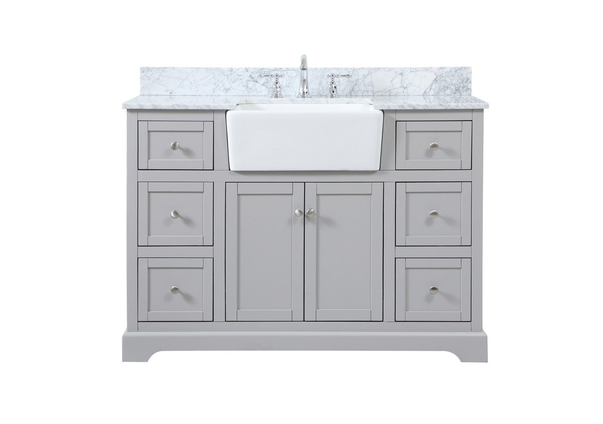 Elegant Lighting - VF60248GR-BS - Single Bathroom Vanity - Franklin - Grey