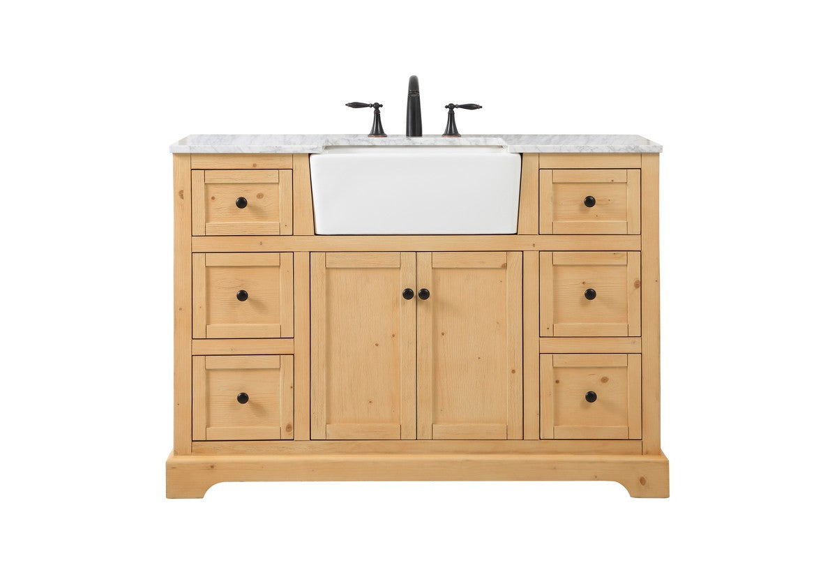 Elegant Lighting - VF60248NW - Single Bathroom Vanity - Franklin - Natural Wood