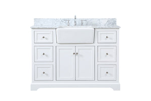 Elegant Lighting - VF60248WH-BS - Single Bathroom Vanity - Franklin - White