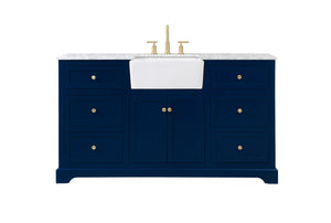 Elegant Lighting - VF60260BL - Single Bathroom Vanity - Franklin - Blue