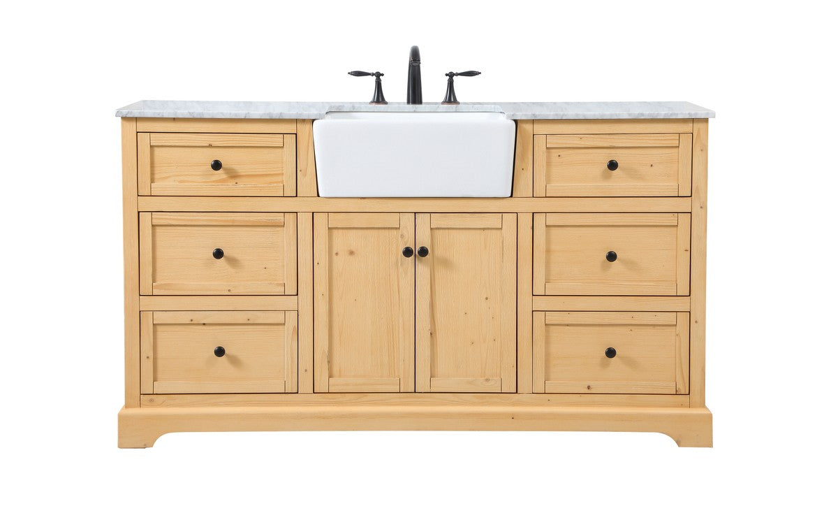 Elegant Lighting - VF60260NW - Single Bathroom Vanity - Franklin - Natural Wood