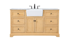 Elegant Lighting - VF60260NW - Single Bathroom Vanity - Franklin - Natural Wood