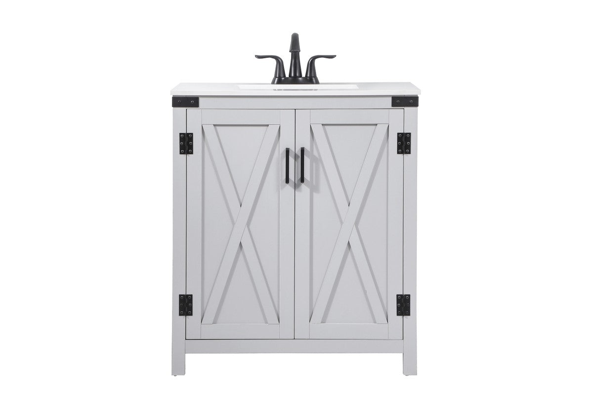 Elegant Lighting - VF90230GR - Single Bathroom Vanity - Grant - Grey