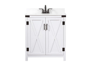 Elegant Lighting - VF90230WH-BS - Single Bathroom Vanity - Grant - White