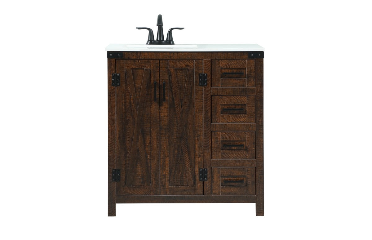 Elegant Lighting - VF90232EX - Single Bathroom Vanity - Grant - Expresso