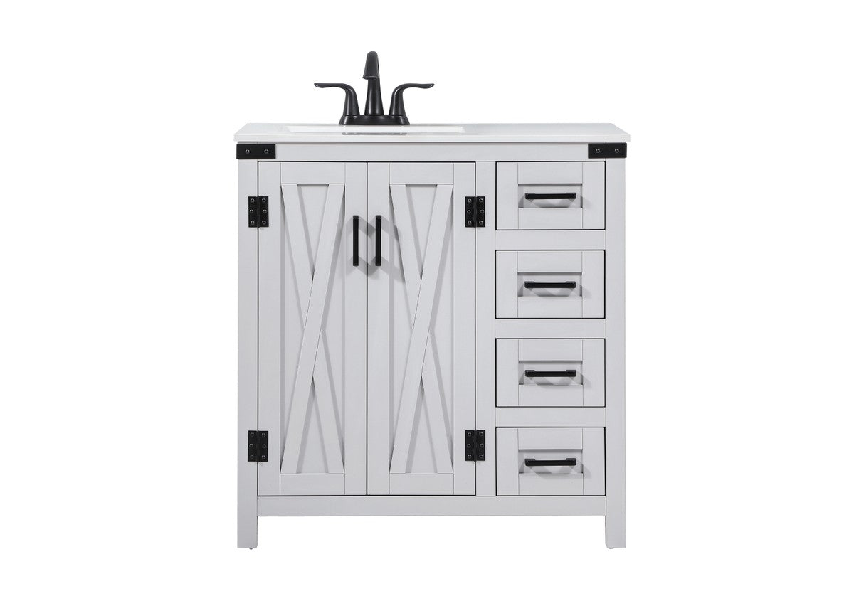 Elegant Lighting - VF90232GR - Single Bathroom Vanity - Grant - Grey