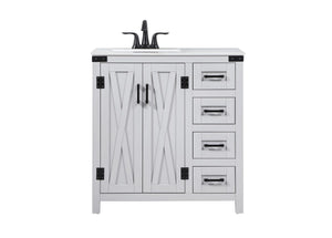 Elegant Lighting - VF90232GR - Single Bathroom Vanity - Grant - Grey