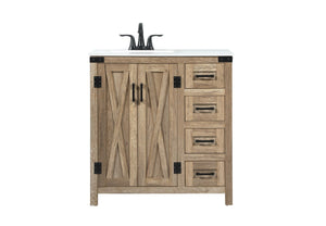 Elegant Lighting - VF90232NT - Single Bathroom Vanity - Grant - Natural Oak