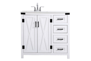 Elegant Lighting - VF90236WH - Bathroom Vanity - Grant - White