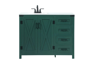 Elegant Lighting - VF90242MGN - Single Bathroom Vanity - Grant - Green