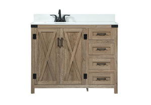 Elegant Lighting - VF90242NT-BS - Single Bathroom Vanity - Grant - Natural Oak