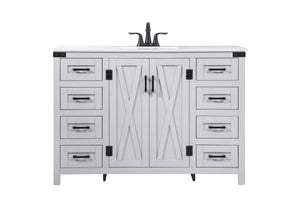 Elegant Lighting - VF90248GR - Single Bathroom Vanity - Grant - Grey