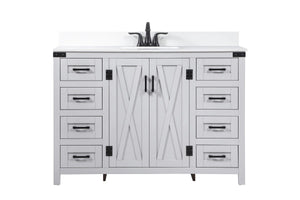 Elegant Lighting - VF90248GR-BS - Single Bathroom Vanity - Grant - Grey