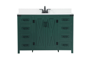 Elegant Lighting - VF90248MGN-BS - Single Bathroom Vanity - Grant - Green