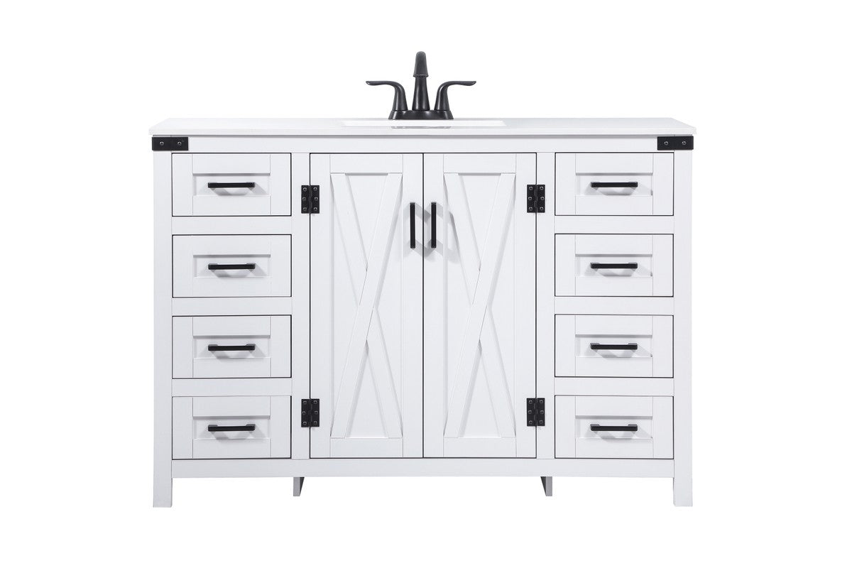 Elegant Lighting - VF90248WH - Single Bathroom Vanity - Grant - White