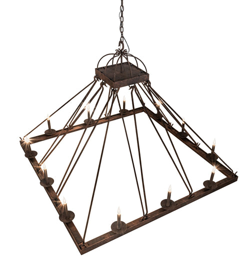 Meyda Tiffany - 234209 - 12 Light Chandelier - Retreat - Distressed Chestnut