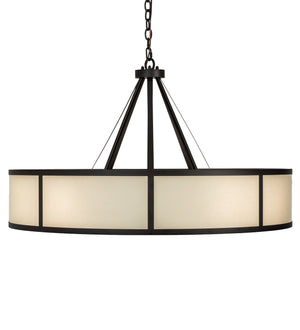 Meyda Tiffany - 234349 - Eight Light Pendant - Cilindro Ventura - Oil Rubbed Bronze