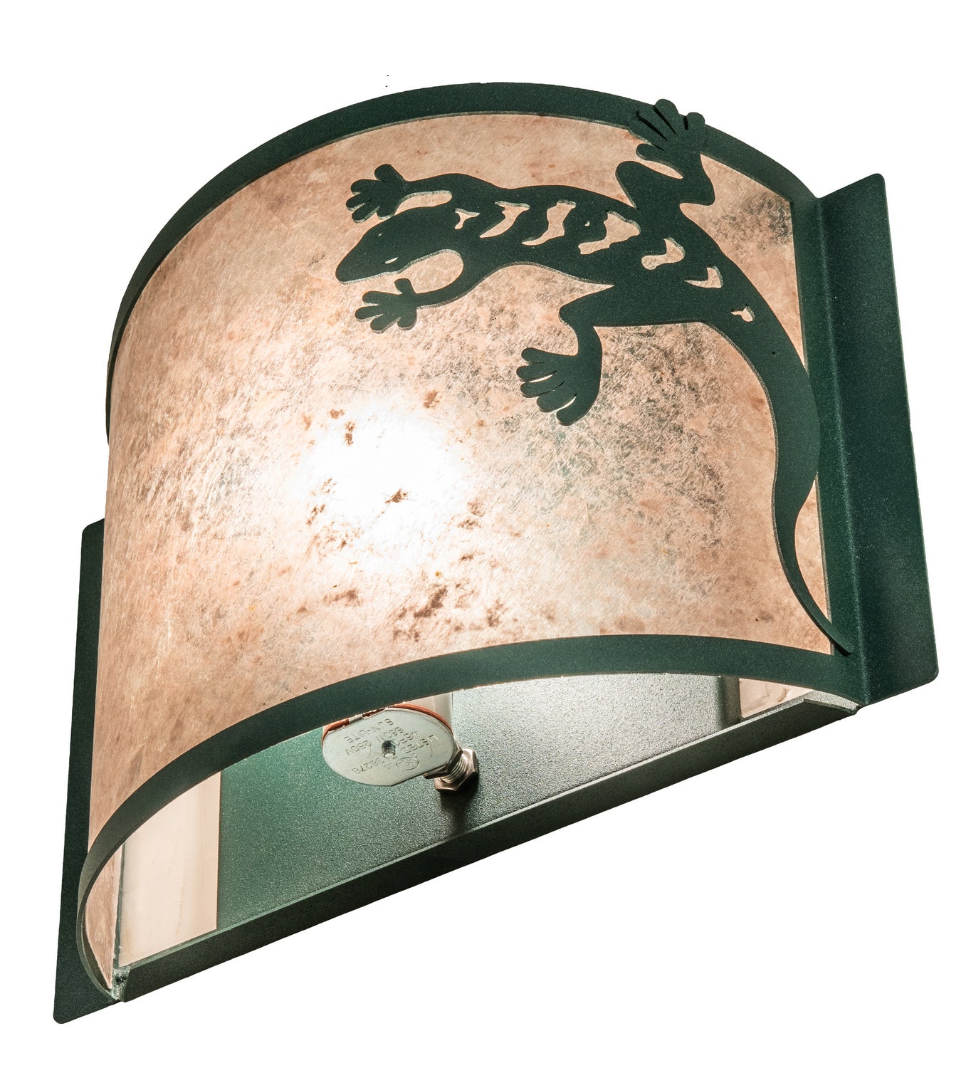 Meyda Tiffany - 234794 - One Light Wall Sconce - Gecko - Forest Green