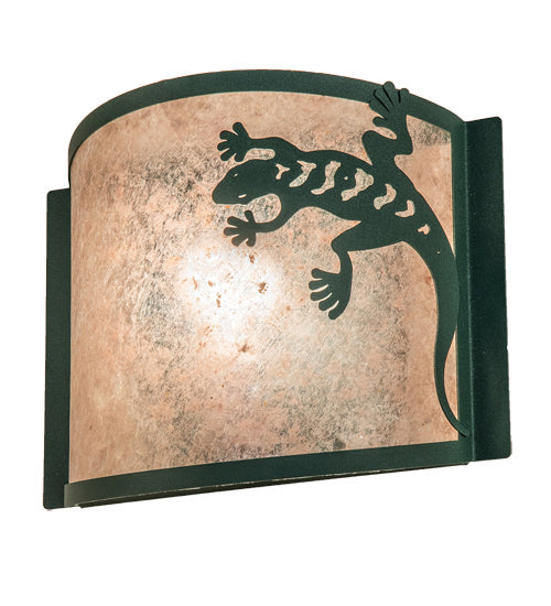 Meyda Tiffany - 234794 - One Light Wall Sconce - Gecko - Forest Green