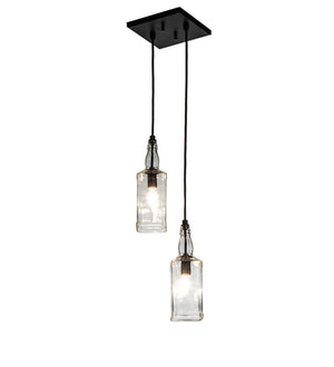 Meyda Tiffany - 234852 - Two Light Pendant - Bourbon Bottle - Solar Black