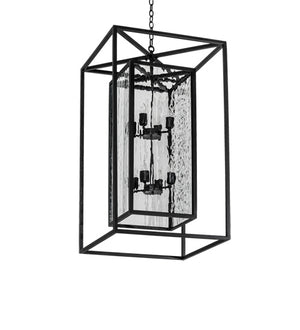 Meyda Tiffany - 235125 - Eight Light Pendant - Kitzi Box - Solar Black