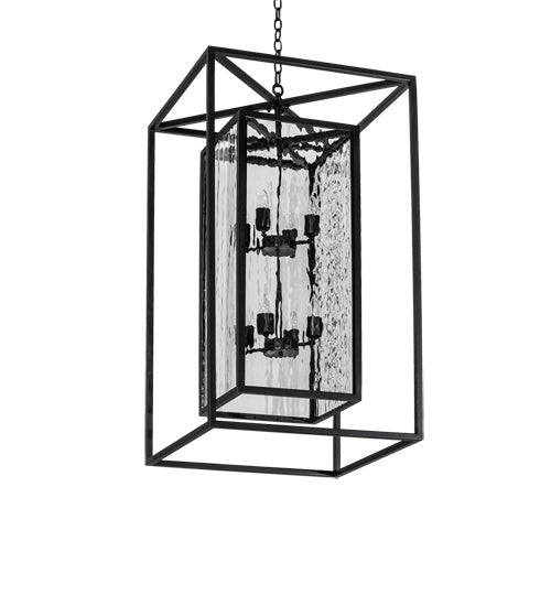 Meyda Tiffany - 235125 - Eight Light Pendant - Kitzi Box - Solar Black