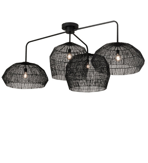 Meyda Tiffany - 235454 - LED Chandelier - Hacienda - Textured Black