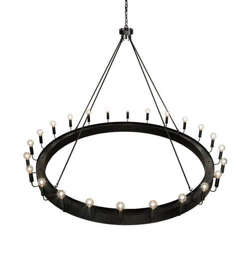 Meyda Tiffany - 236053 - 24 Light Chandelier - Tulin - Flat Black