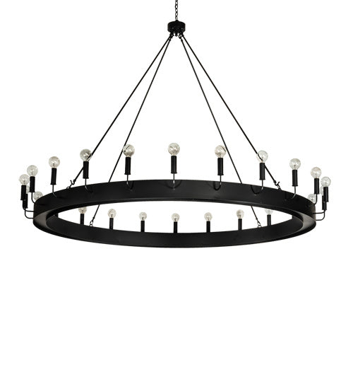 Meyda Tiffany - 236053 - 24 Light Chandelier - Tulin - Flat Black