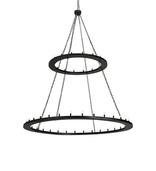 Meyda Tiffany - 236362 - 48 Light Chandelier - Loxley - Textured Black