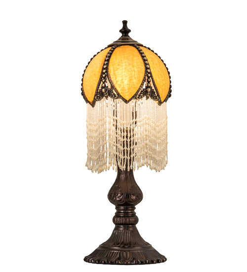 Meyda Tiffany - 236387 - One Light Table Lamp - Alicia - Craftsman Brown,Mahogany Bronze