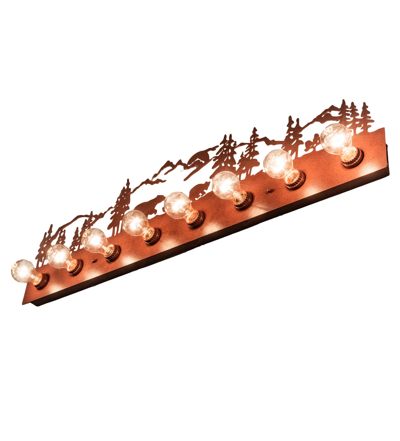 Meyda Tiffany - 237855 - Eight Light Vanity - Bear Family - Rust