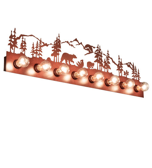 Meyda Tiffany - 237855 - Eight Light Vanity - Bear Family - Rust