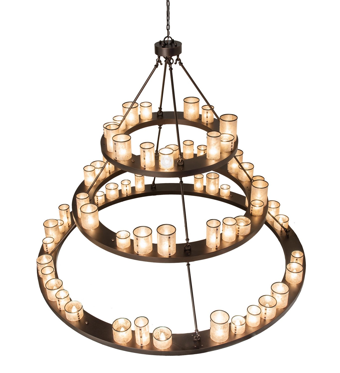 Meyda Tiffany - 238892 - LED Chandelier - Loxley - Mahogany Bronze