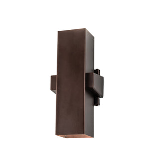 Meyda Tiffany - 238928 - Two Light Wall Sconce - Quadrato - Mahogany Bronze