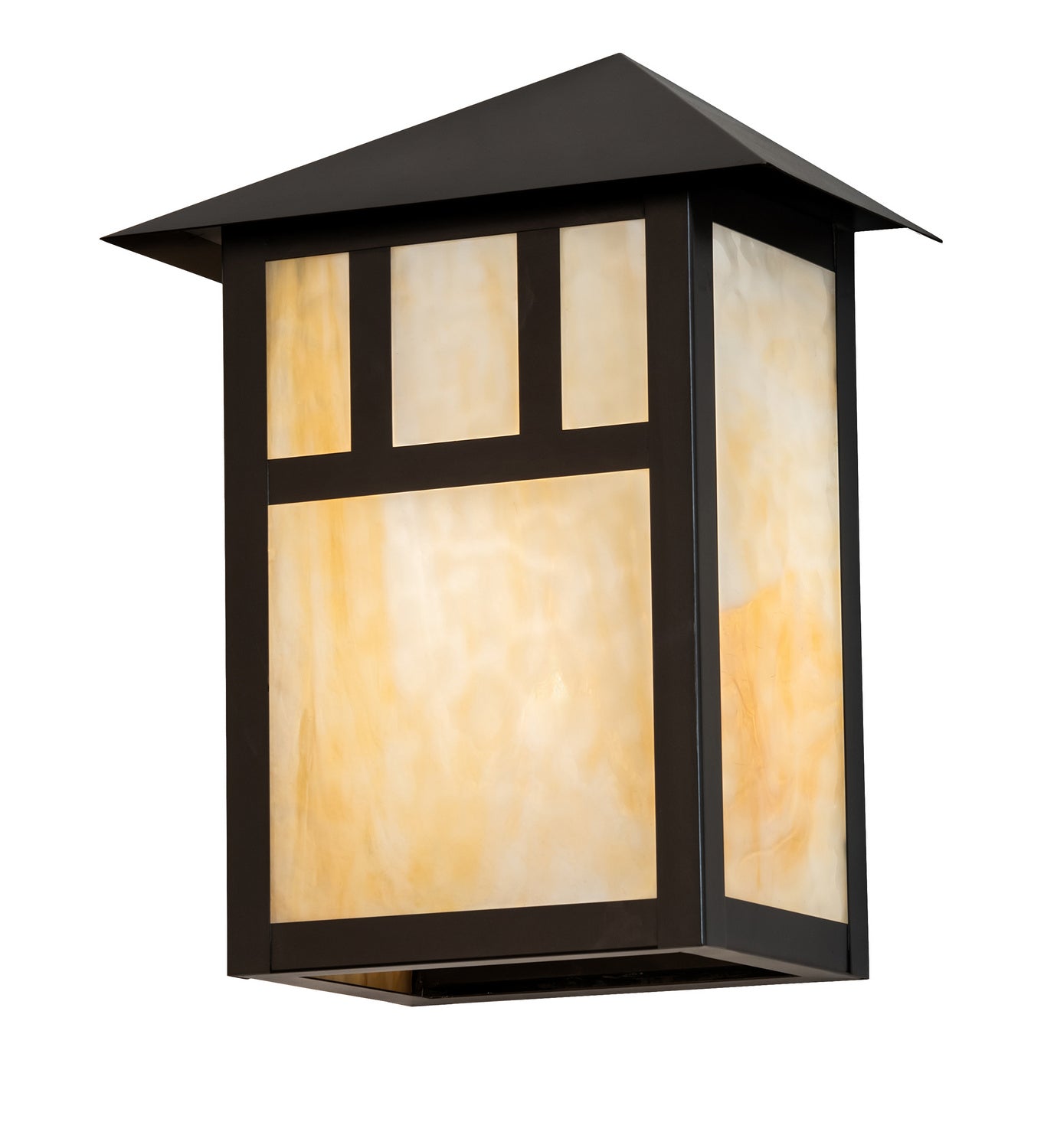 Meyda Tiffany - 239404 - One Light Wall Sconce - Seneca - Craftsman Brown