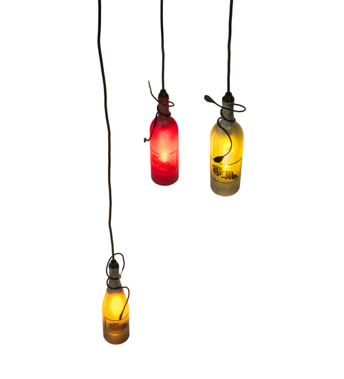 Meyda Tiffany - 239714 - Three Light Pendant - Black Tex