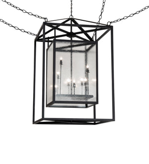 Meyda Tiffany - 239864 - Eight Light Pendant - Kitzi Box - Flat Black