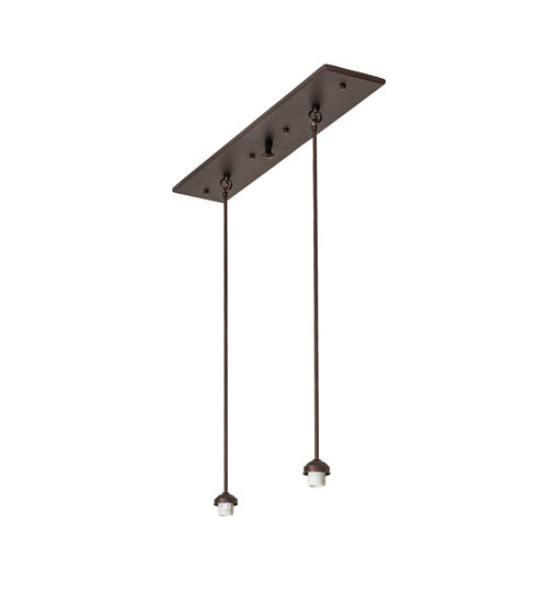 Meyda Tiffany - 239868 - Two Light Island Pendant Hardware - Mahogany Bronze