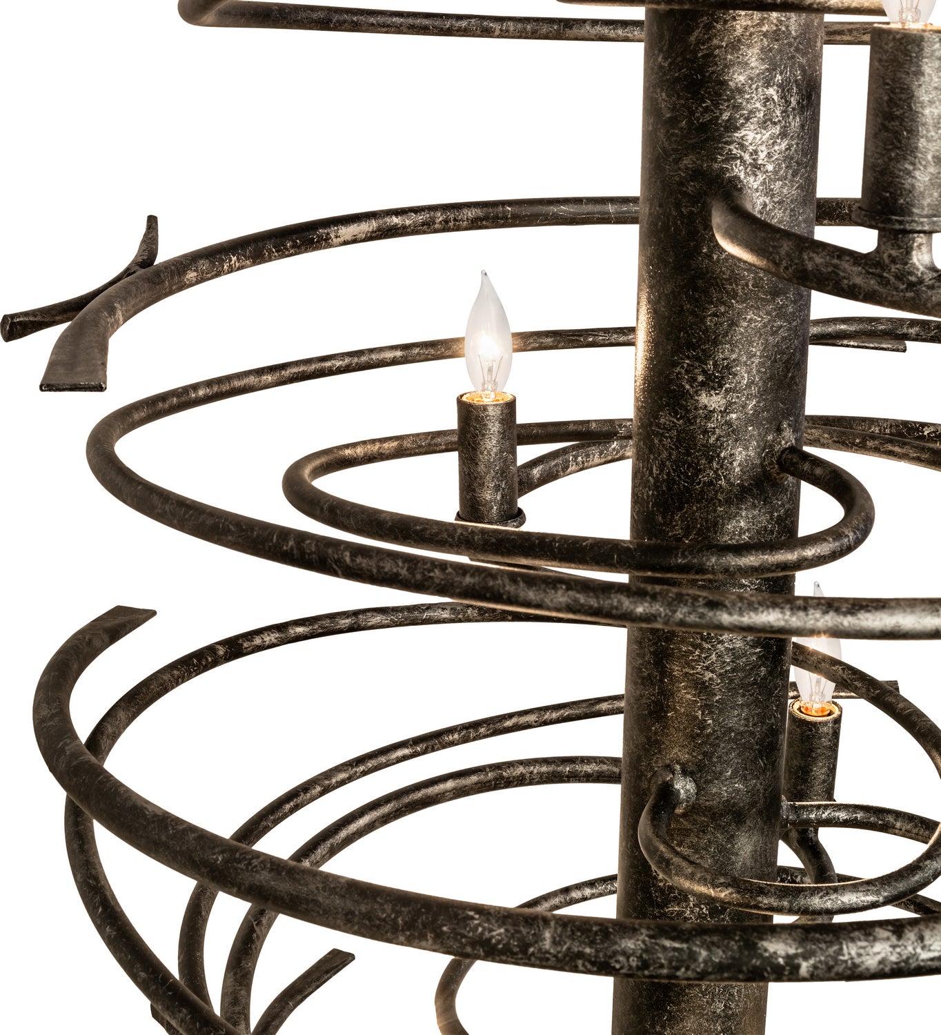 Meyda Tiffany - 240052 - 12 Light Chandelier - Cyclone - Gunmetal