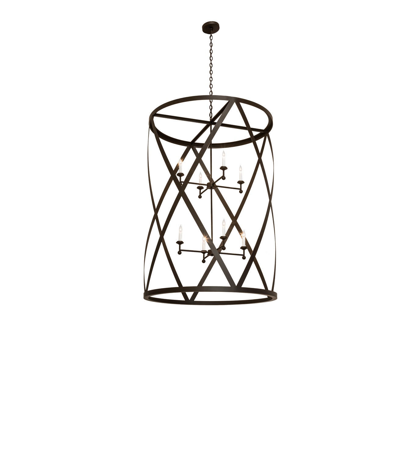 Meyda Tiffany - 240271 - Eight Light Pendant - Desmond - Oil Rubbed Bronze