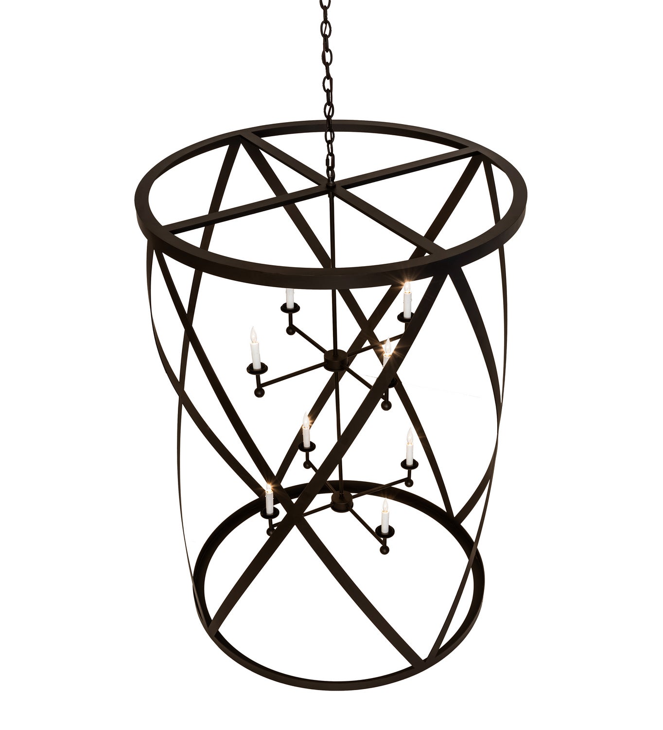 Meyda Tiffany - 240271 - Eight Light Pendant - Desmond - Oil Rubbed Bronze