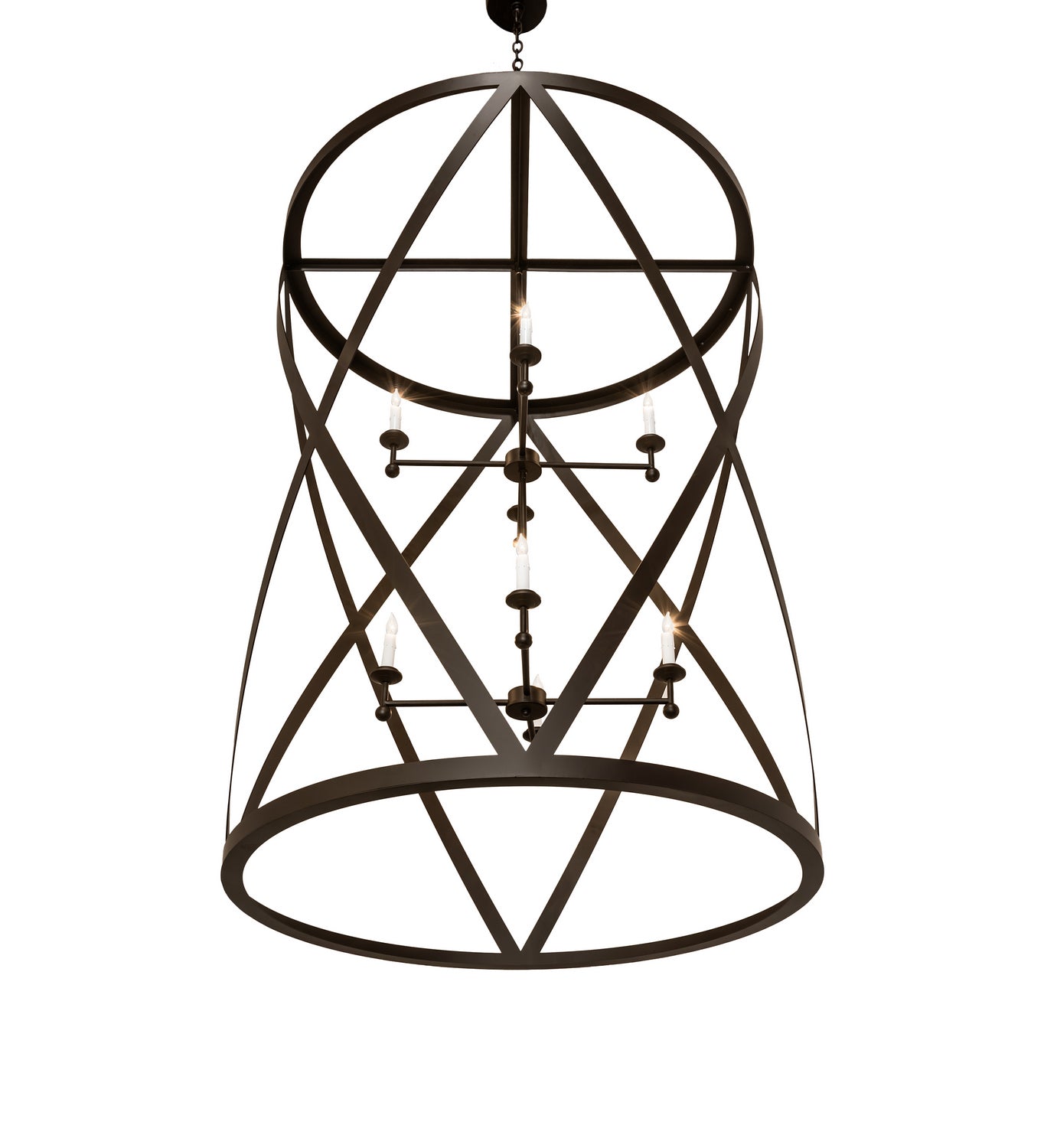 Meyda Tiffany - 240271 - Eight Light Pendant - Desmond - Oil Rubbed Bronze