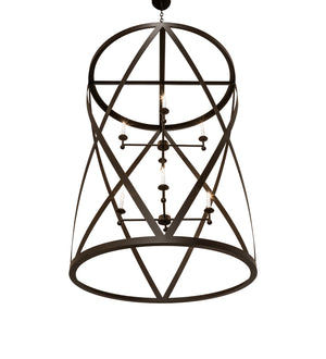 Meyda Tiffany - 240271 - Eight Light Pendant - Desmond - Oil Rubbed Bronze