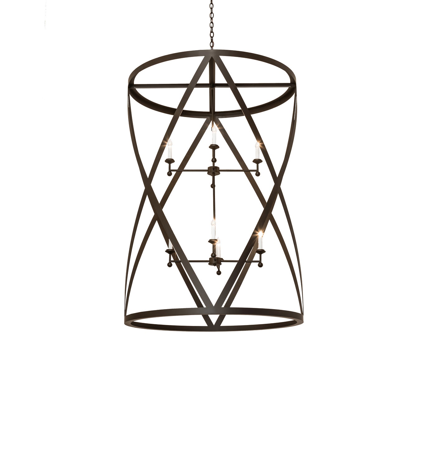 Meyda Tiffany - 240271 - Eight Light Pendant - Desmond - Oil Rubbed Bronze