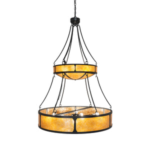 Meyda Tiffany - 240509 - 15 Light Pendant - Kleba - Wrought Iron